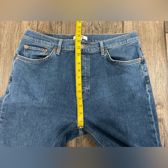 RE/DONE Originals 70s High Rise Skinny Boot Cut Jeans Sz 32 - Picture 6 of 12